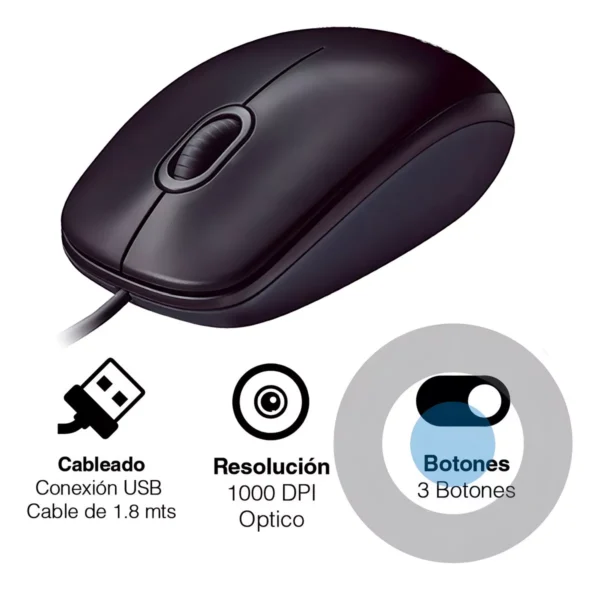 Mouse Alambrico Logitech M90